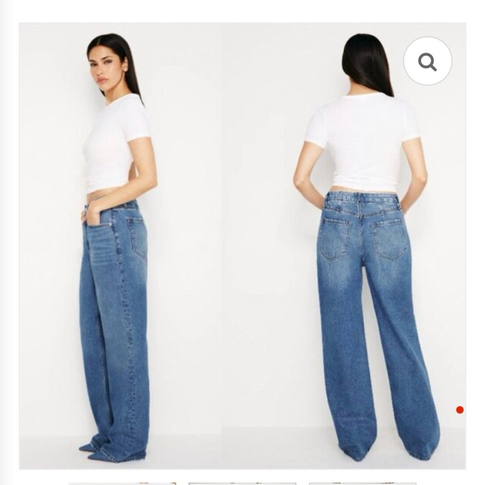Good American Jeans  - Good ‘90s Relaxed Fit Mid-Rise Baggy Denim Pants BNWT